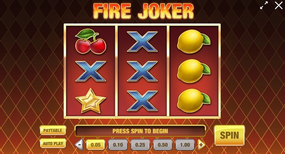 Interfaz de Fire Joker
