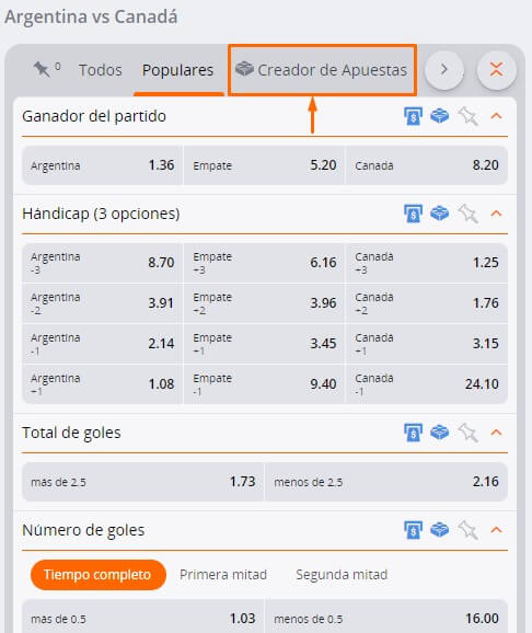 Betsson Argentina Creador de Apuestas