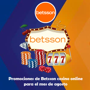 Promociones de Betsson casino online para el mes de agosto