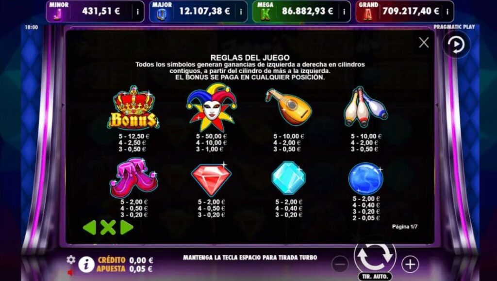 Jokers Jewels Jackpot Play – Apuesta minima recompensa de los simbolos