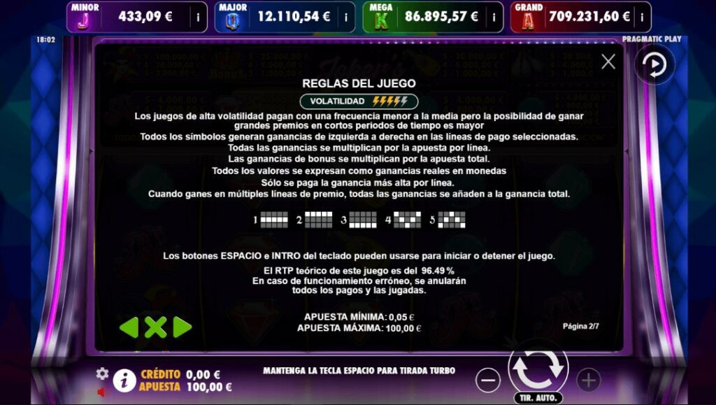 Reglas de Jokers Jewels Jackpot Play