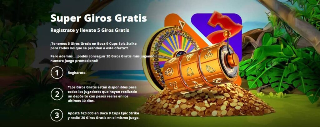 Super giros gratis