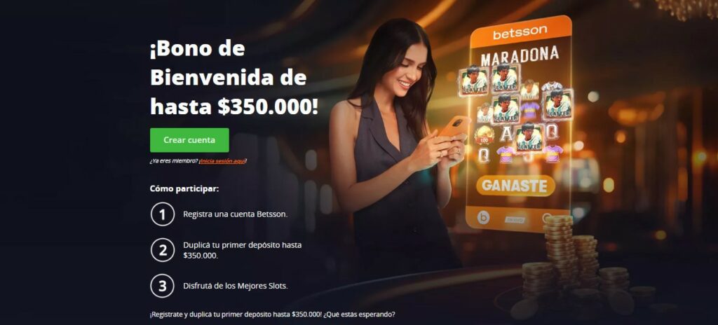 Bono de bienvenida Betsson casino