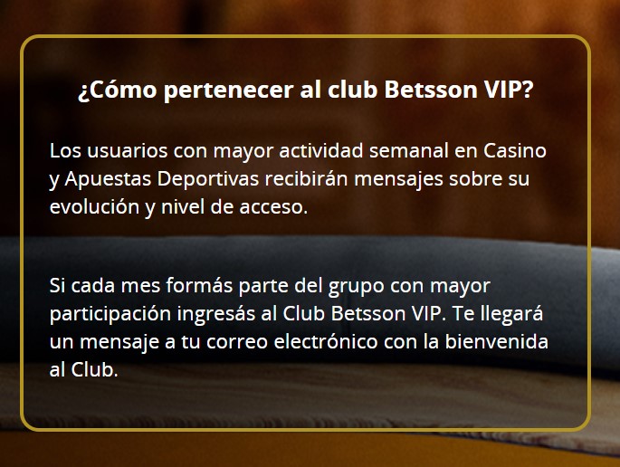 Pertenecer al club VIP